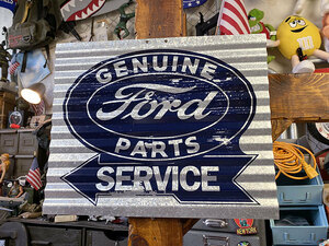 フォード　ジェニュインパーツ　波板サイン ■ アメリカン雑貨 アメリカ雑貨