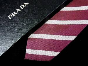 *:.*:【新品N】6593 プラダ【ＰＲＡＤＡ】【ストライプ 柄】ネクタイ★