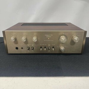 X608-C8-874 ONKYO オンキョー Integra A-755 プリメインアンプ INTEGRATED STEREO AMPLIFIER 音響 ステレオ オーディオ 家電 通電ok ⑥