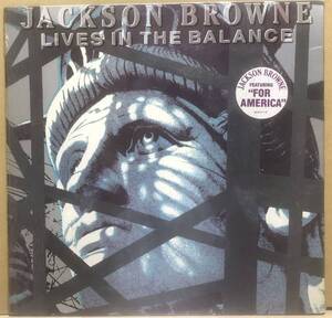 ハイパーステッカー付き　USオリジナル盤　Jackson Browne / Lives In The Balance