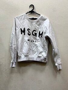 訳あり！！　MSGM　 エムエスジーエム　トレーナー　ホワイト　ラグラン