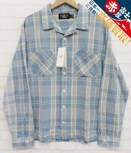 7T7357/未使用品 RRL マドラスキャンプシャツ ダブルアールエル