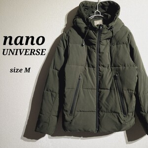 nano universe ナノユニバース フーディー中綿ブルゾン ジャケット ダウンジャケット カーキ サイズM