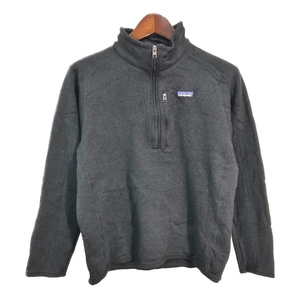 patagonia パタゴニア ベターセーター ハーフジップ フリースジャケット アウトドア ブラック (メンズ L) 中古 古着 S5539