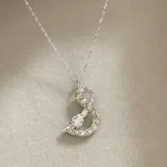 天然ダイヤモンド0.5ct＊pt900/pt850＊デザインネックレス