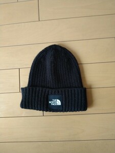 3回使用☆THE NORTHFACE☆ノースフェイス☆ニットキャップ☆帽子☆ニット帽☆ブラック系☆ビーニー