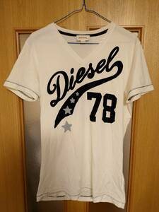 ★ DIESEL Tシャツ 半袖 Mサイズ ホワイト 白 ★ ディーゼル 中古