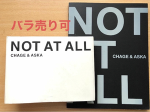 2冊『NOT AT ALL 01≫02』パンフレット CHAGE&ASKA チャゲ＆飛鳥