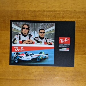 レイバン　BAR Honda ポストカード　F1 RayBan