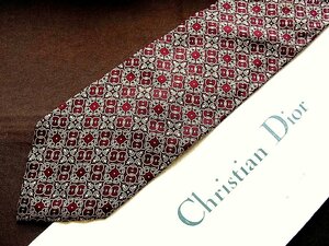 ♪22187D♪状態並品【チェーン リング 柄】ディオール【Christian Dior】ネクタイ