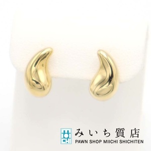 質屋 TIFFANY&Co. ティファニー ピアス ティアドロップ 750 ゴールド アクセサリー 約8.5g H14118 みいち質店