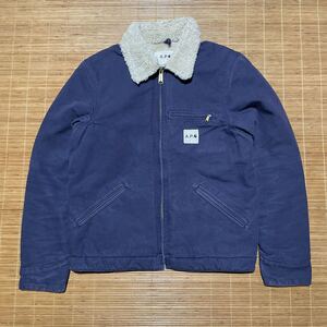 A.P.C APC Carhartt カーハート デトロイト ジャケット ボア ジャケット ネイビー S フェード 