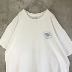 Q845古着　Tシャツ ホワイト　バックプリント　90s Y2K