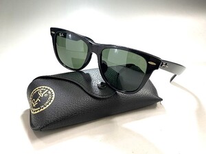 1円～ 売り切り 中古 度なし Ray-Ban レイバン サングラス ウェイファーラー RB2140-F カラーレンズ ブラックフレーム アイウェア