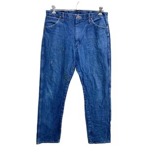 Wrangler ロングパンツ W36 ラングラー ビッグサイズ 13MWZ インディゴ コットン メキシコ製 古着卸 アメリカ仕入 2403-916