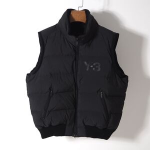 4-YL008【美品】ワイスリー Y-3 ヨウジヤマモト アディダス ダウンベスト ブラック L 正規品 メンズ