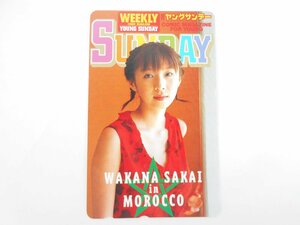 ○テレホンカード 酒井若菜 週刊ヤングサンデー テレカ 50度数 未使用 YOUNG SUNDAY