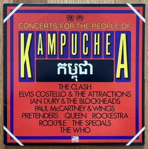 ◆THE WHO/QUEEN/PAUL McCARTNEY/ELVIS COSTELLO他◆US盤2LP/CONCERT FOR THE PEOPLE OF KAMPUCHUS〜カンボジア難民救済コンサート