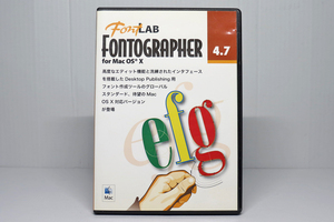 ■ FONTOGRAPHER フォントグラファー4.7 for MacOS X対応/シリアル番号あり ■