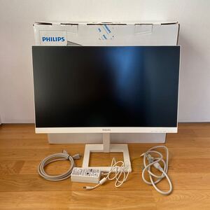 液晶モニター　フィリップスPhilips 243E1EW/11 [23.8型液晶ディスプレイ/1920×1080/HDMI、USB Type-C、D-sub/ホワイト