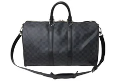 極美品 LOUISVUITTON ルイヴィトン キーポルバンドリエール45 ボストンバッグ N41418 ダミエグラフィット 中古 4c070986