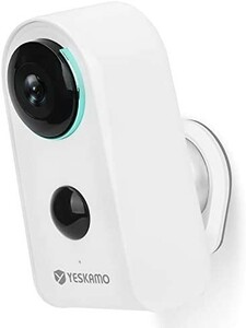【新品送料無料】【強力磁石・穴開けず】 YESKAMO 防犯カメラ 屋外 ワイヤレス 電池式 2K画質 双方向通話 130°超広角 AI人物検知