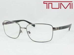TUMI トゥミ メガネフレーム STU047J-0568 UVカット伊達メガネセット 度付き対応 近視 遠視 老眼鏡 遠近両用 スクエア メンズ チタン 軽量