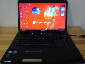 東芝ノートパソコン dynabook Satellite T571/W3TE/Core i7-2670QM 2.2GHz/8GB/500GB/中古特価良品