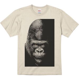 暗闇のゴリラ/半袖Ｔシャツ/メンズS/サンドベージュ・新品・メール便 送料無料