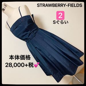 【匿名配送】本体28,000円＋税 、STRAWBERRY-FIELDS ドレス、レディース激安 素敵 ブランド 上品 可愛いおしゃれ 通学 通勤 デートタグ付き