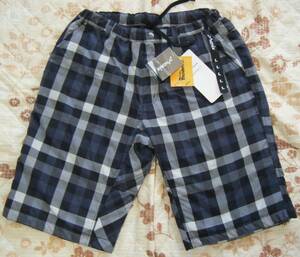 フェニックス　phenix　Mountain Check Short　トレッキング用高機能/防寒ショートパンツ　黒系　W 79～85㌢　中綿入り　耐水撥水/保温機能