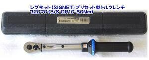 在庫有 72070 シグネット(SIGNET) プリセット型トルクレンチ(3/8 DR10-50Nm) 税込特価