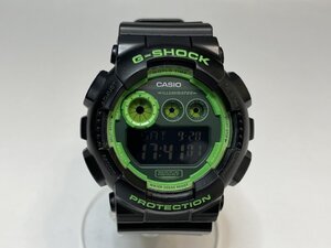 美品 CASIO G-SHOCK クオーツ腕時計 GD-120N-1B3JF ブラック/グリーン ラバーベルト メンズ 福井県質屋の質セブン