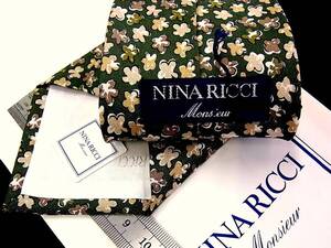 ★☆*:.*:【新品】5338 ニナリッチ【NINA RICCI】「花」ネクタイ