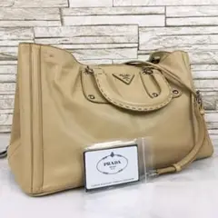 PRADA VIT.DAINO トートバッグ ハンドバッグ ステッチ ショルダー