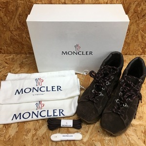 MONCLER トレッキングブーツ スエード ブラウン 表記サイズ40（約25.0cm） [jgg]