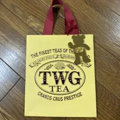 TWG TEA ギフト袋 テディベアチャーム付き　ショッパー袋