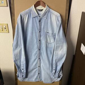 【USED】DIESEL ロングデニムシャツ XLサイズ