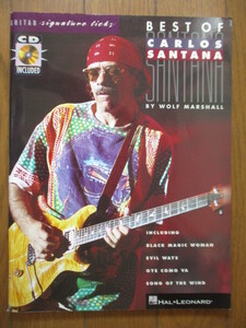 【洋書】Best of Carlos Santana　CD付　英語　1996年　/サンタナ/ギター・スコア