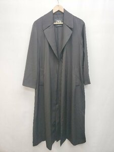 ◇ ◎ ZARA ザラ ロング シンプル 長袖 チェスターコート サイズEUR XS ブラック レディース P