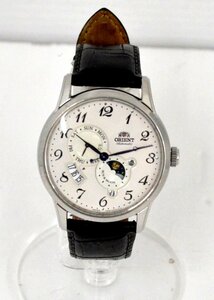 【rmm】ORIENT オリエント 自動巻き メンズ 腕時計 F6B2-UAA0 サン&ムーン 裏スケ 動作確認済み 中古品