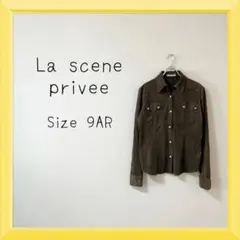 1-172 La scene privee ベロア風シャツ