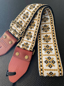 12bar Guitar Strap Aztec ハンドメイド ギターストラップ 本革エンド オーストラリア製