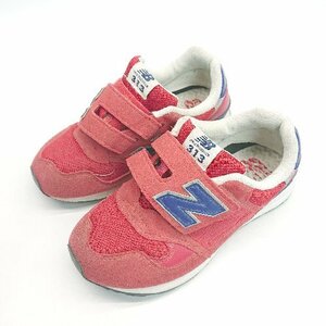 ◇ NEW BALANCE ニューバランス PO313RN ローカット キッズ スニーカー サイズ20 レッド レディース E