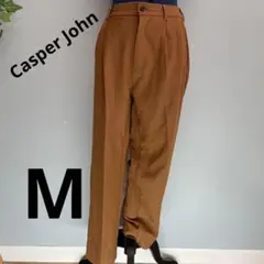 【Casper John】キャスパージョン テーパードパンツ M ブラウン 美品