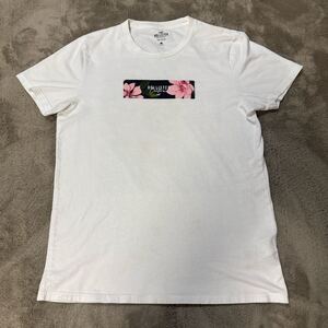 【古着】HOLLISTER ホワイト Tシャツ 100%コットン