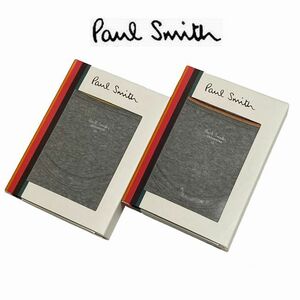 ★新品 定価合計7,700円 Paul Smith (ポールスミス) 長袖 インナーウエア 2点セット LL グレー アンダーシャツ 下着 アンダーウエア★