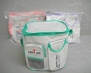 【NH742】未使用 FIRST AID ファーストエイド セーフティバッグ 3色セット 救急バッグ 保冷バッグ アウトドア 登山 FANCY GOODS