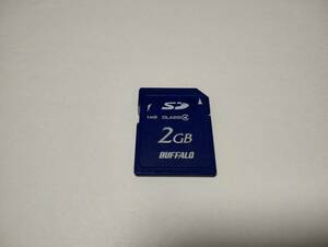 2GB　BUFFALO　SDカード　フォーマット済み　メモリーカード