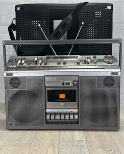 動作品　希少　SONY ソニー　CFS-686 ビンテージ ラジカセ ラジオ　高音質 専用カバー付き